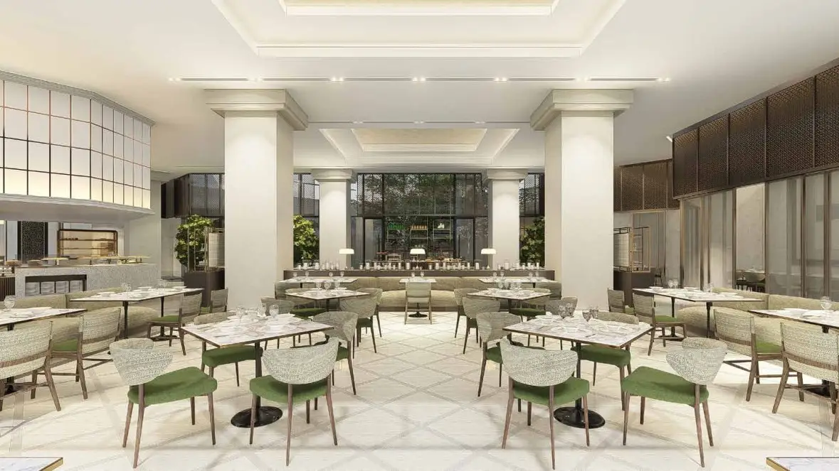 All-day dining, The Leela Bhartiya City, Bangalore, Karnataka