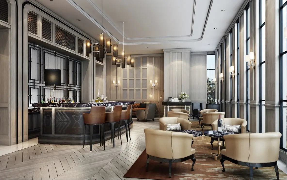 Clubhouse bar, The Leela Bhartiya City, Bangalore, Karnataka
